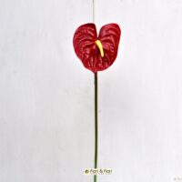 fiore artificiale anthurium rosso