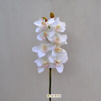Orchidea artificiale cymbidium bianca