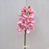 Orchidea artificiale cymbidium rosa