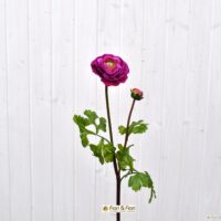 Fiore artificiale di ranuncolo viola