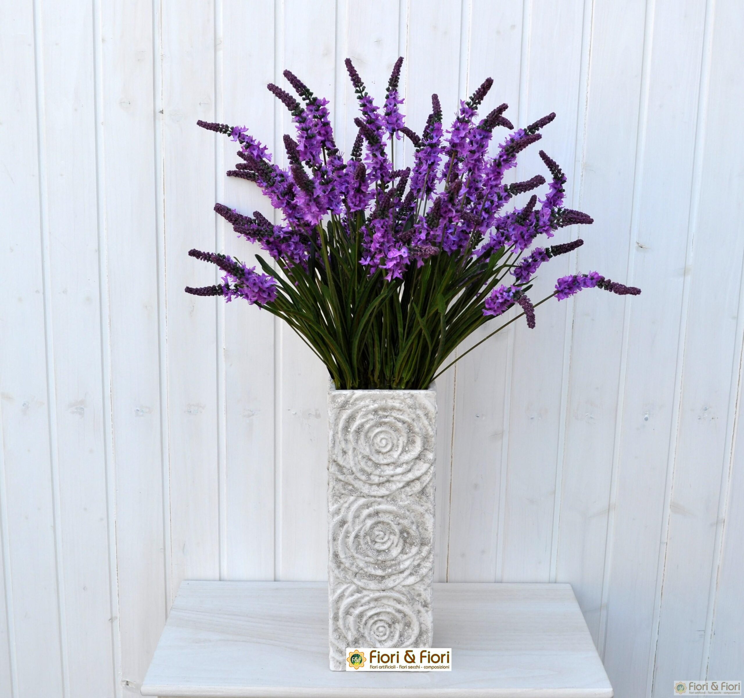 Lavanda finta LOUISE in vaso decorativo, viola chiaro, 30cm, Ø3cm - Fiori  artificiali