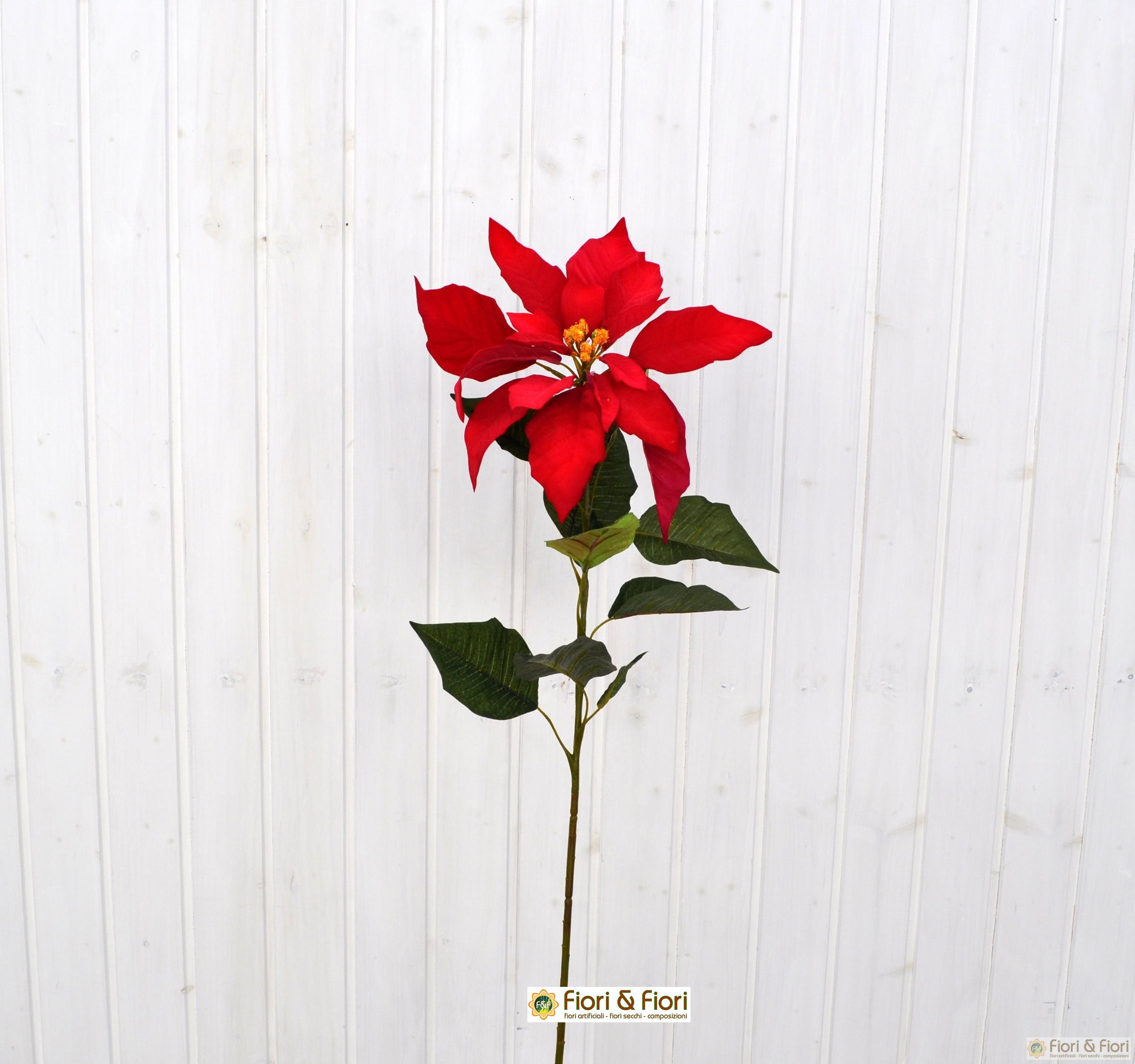 Stella Di Natale Esposizione Al Sole.Stella Di Natale Artificiale Rosso In Tessuto Di Qualita