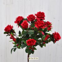 Bouquet rosa artificiale garden rosso