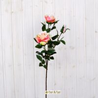 Fiore artificiale Rosa Kiss rosa