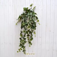 Ghirlanda Di Edera Artificiale Artplants, 180 Cm, 65 Foglie Bianco-verdi, Real-touch, Per Interni Ed Esterni
