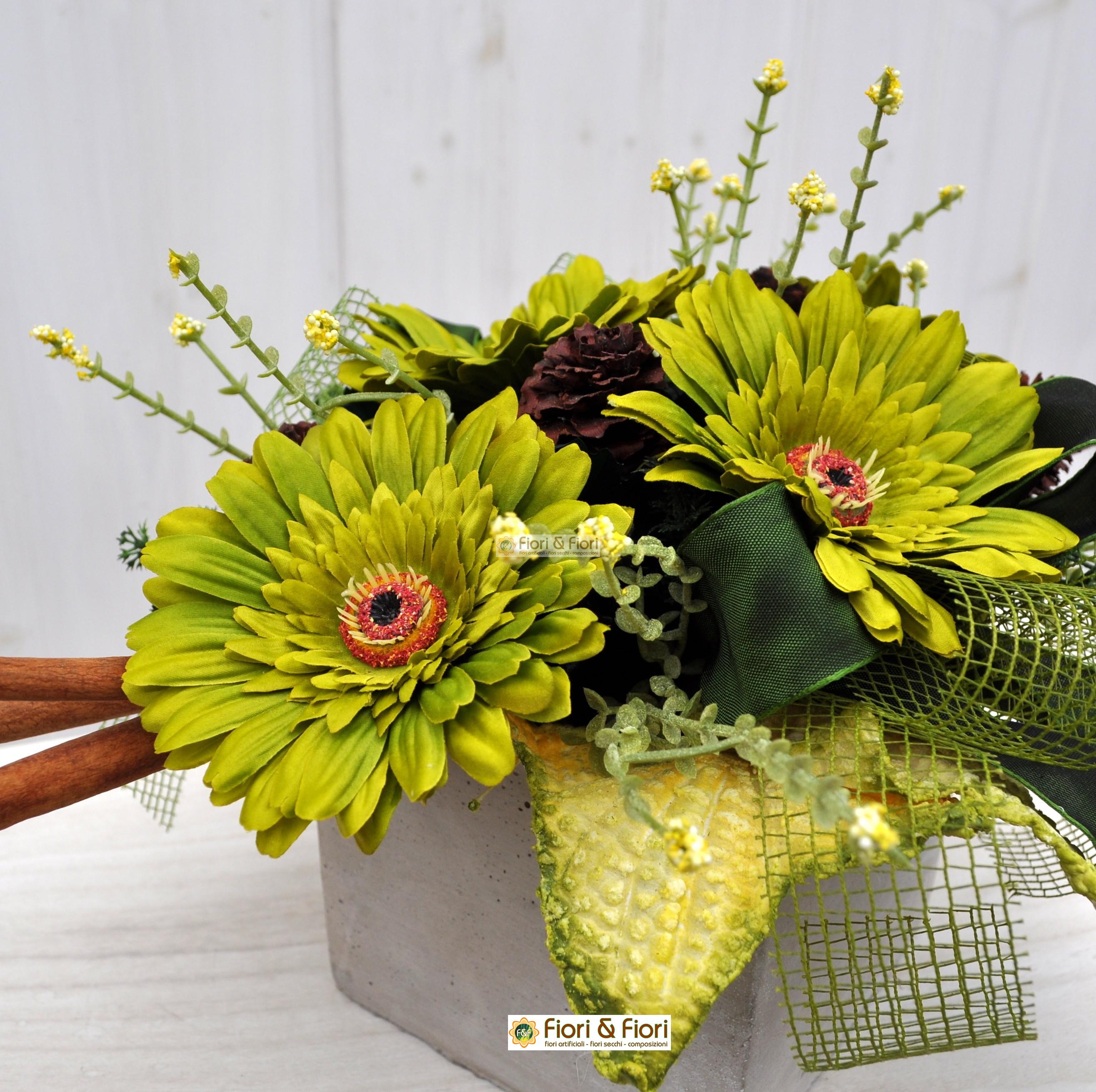 50 Fili Metallici Per Steli Fiori Artificiali – Calibro 14 (2mm), Rivestiti In Tessuto Verde, Lunghezze 30 E 40 Cm - 5