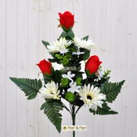 Bouquet Gerbera artificiale rosso