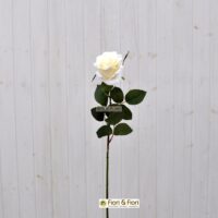 Fiore artificiale Rosa france bianca