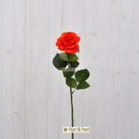 Fiore artificiale Rosa france arancio