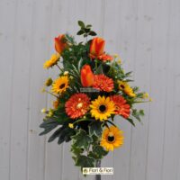 Bouquet fiori artificiali summer orange