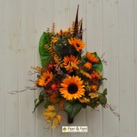 Bouquet fiori artificiali girasoli country