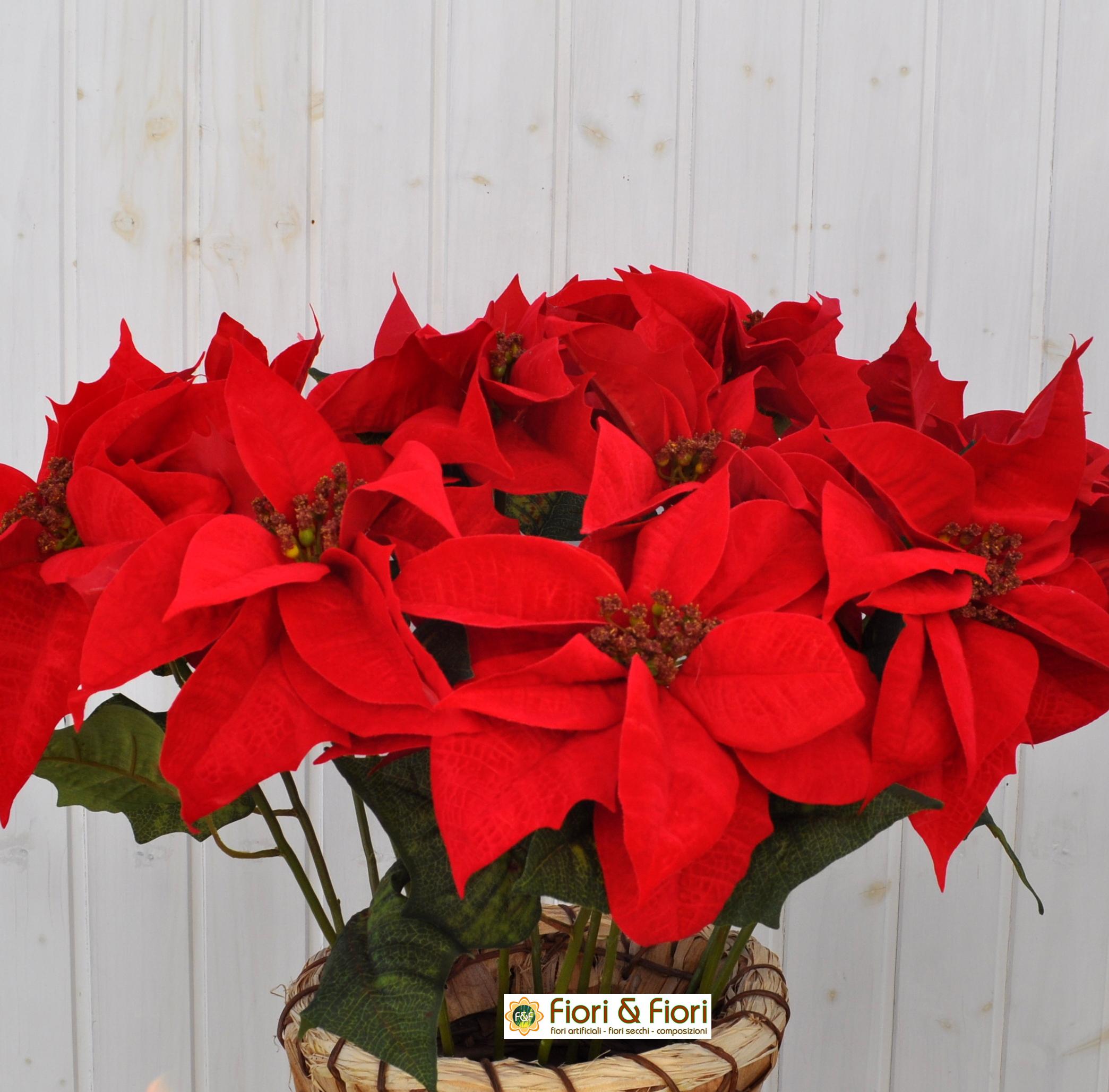 Riproduzione Stella Di Natale.Stella Di Natale Artificiale Spray Rosso Per Decorazioni Natalizie