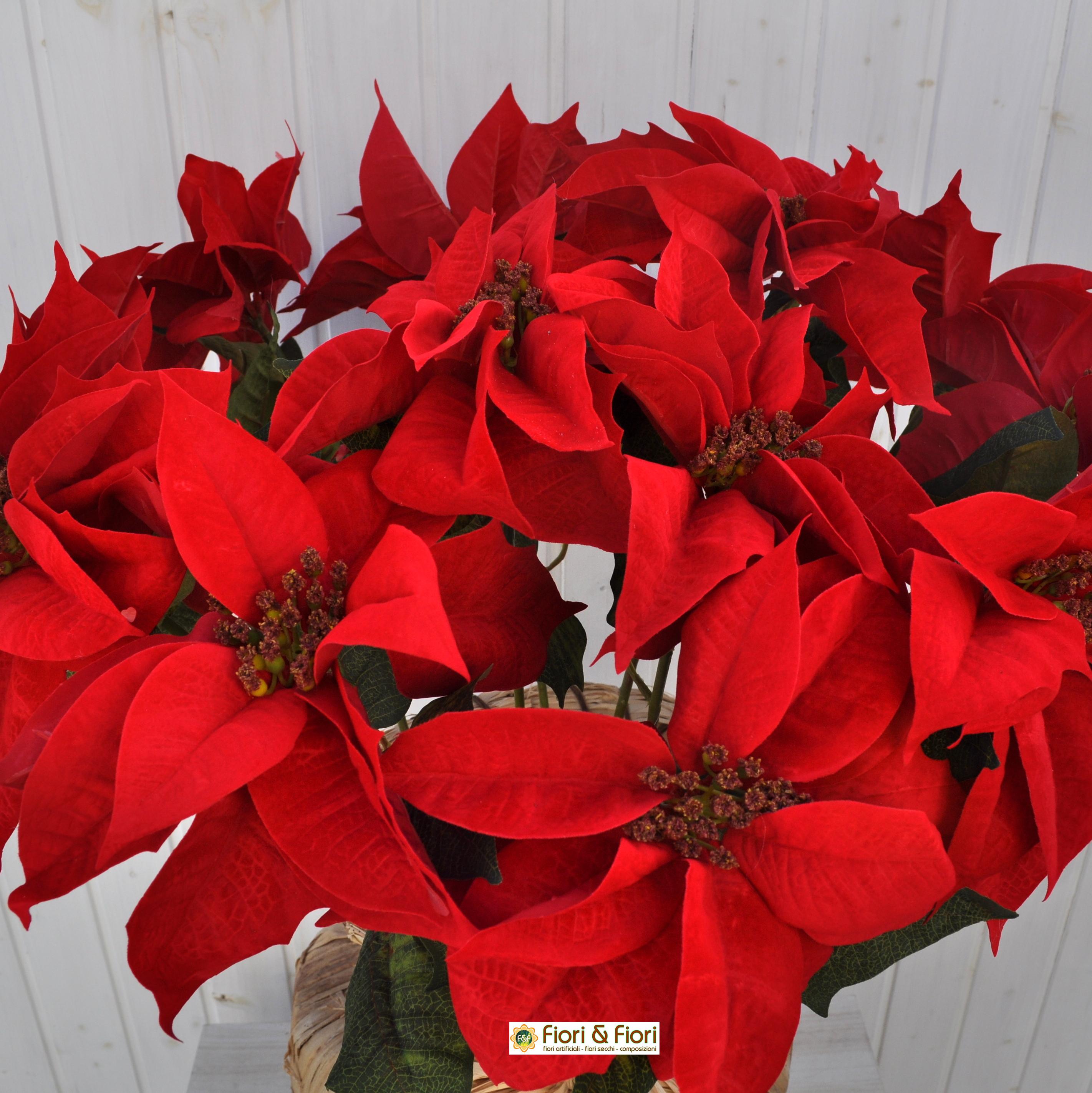 Stella Di Natale Rossa.Stella Di Natale Artificiale Spray Rosso Per Decorazioni Natalizie