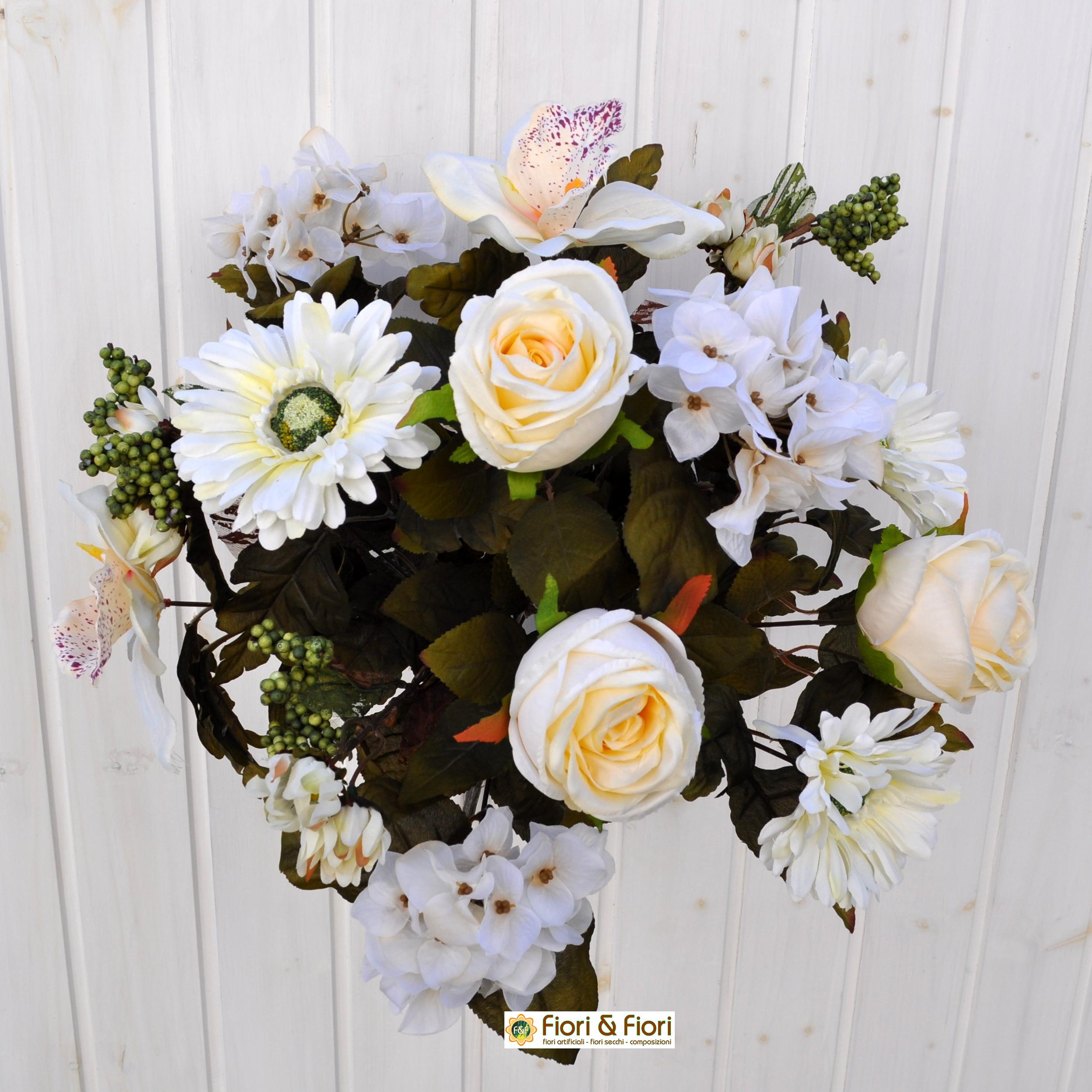 LEIMEND 4 Pezzi Fiori Finti Per Decorazioni Mazzi Di Fiori Artificiali