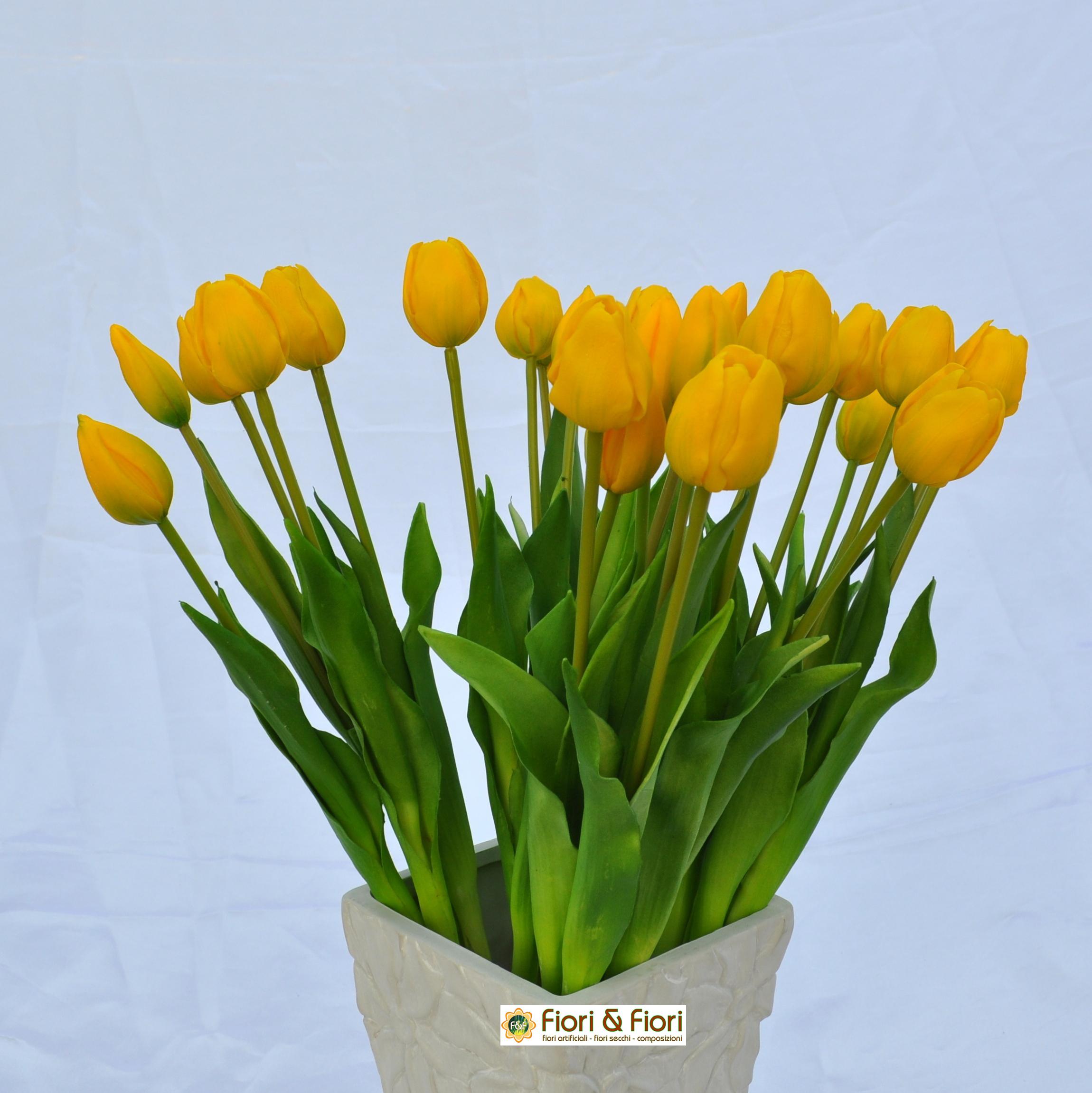 6 pezzi Fiori artificiali di tulipano al tatto reale, profumo finti in PE per decorazione di matrimoni, casa, giardino, Pasqua | SHEIN ALIA