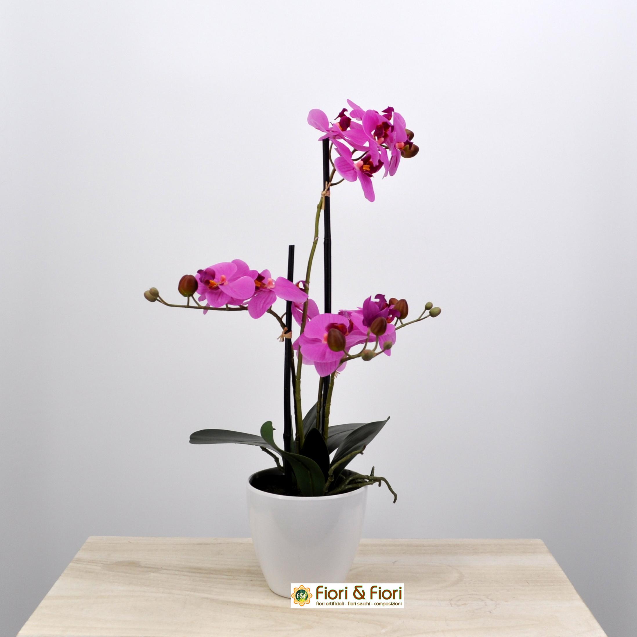 Pianta artificiale Phalaenopsis verde di ottima qualità