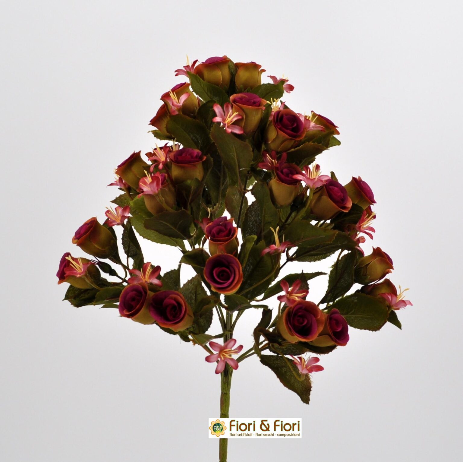 ZHENGCI Collana girocollo in tessuto con fiori di rosa