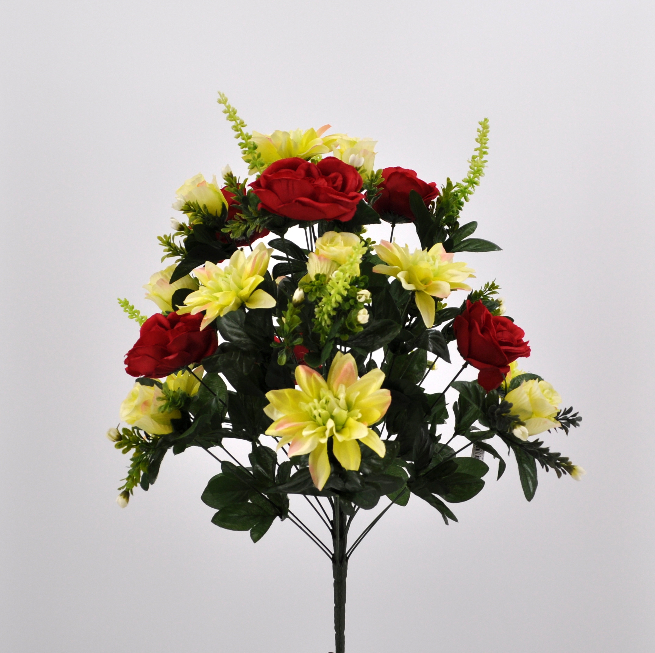 Bouquet Peonie e Dalie rosso in materiale di alta qualità