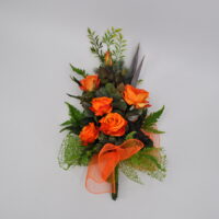 Bouquet fiori artificiali Bali arancio