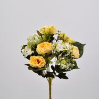 Bouquet fiori artificiali Rosanna crema