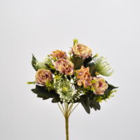 Bouquet fiori artificiali Rosanna salmone