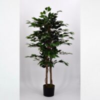 Pianta artificiale Ficus Benjamin verde 125