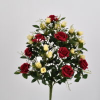 Bouquet fiori artificiali Armony rosso