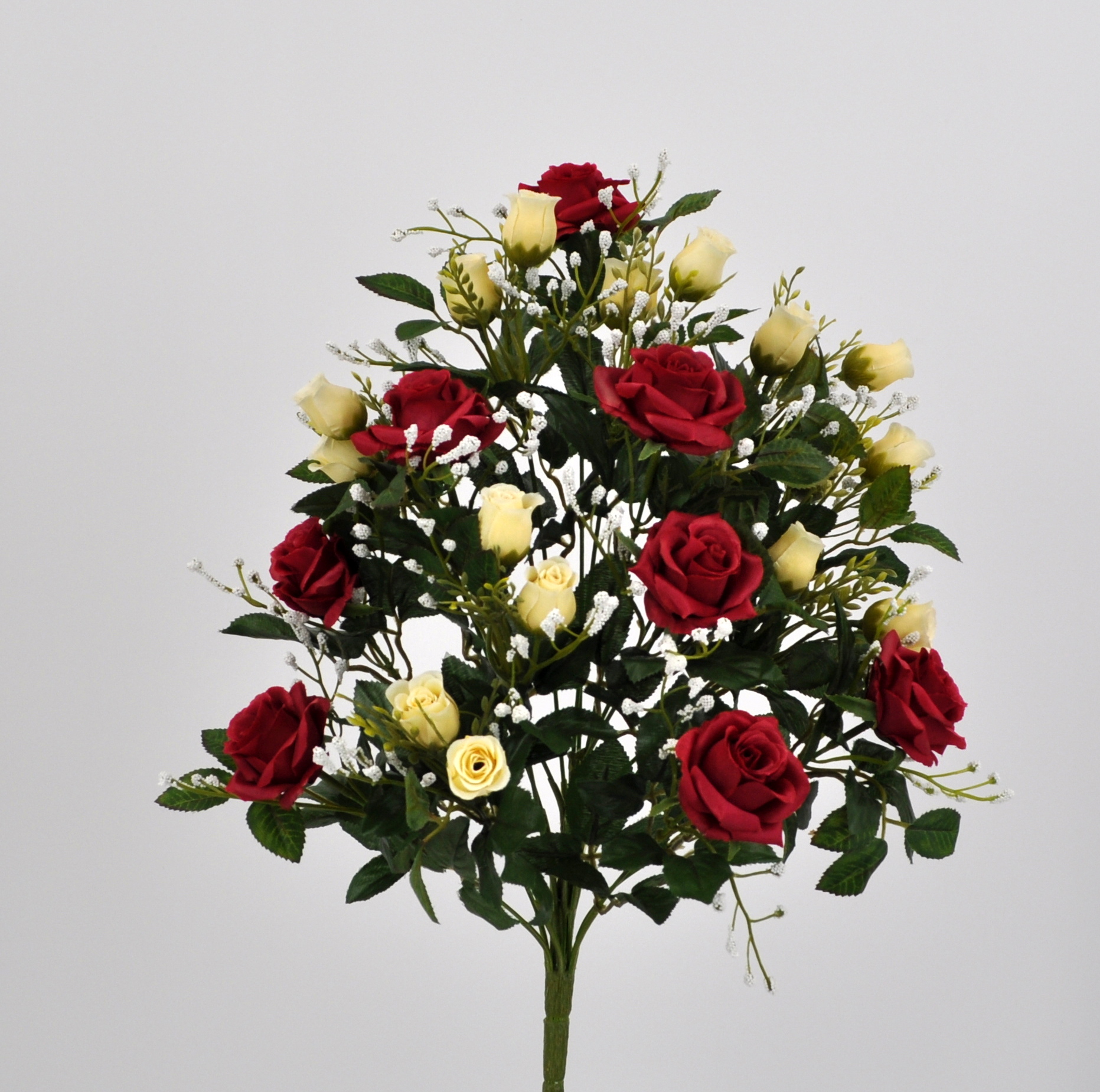 Bouquet fiori artificiali Armony rosso per composizioni floreali con fiori  finti
