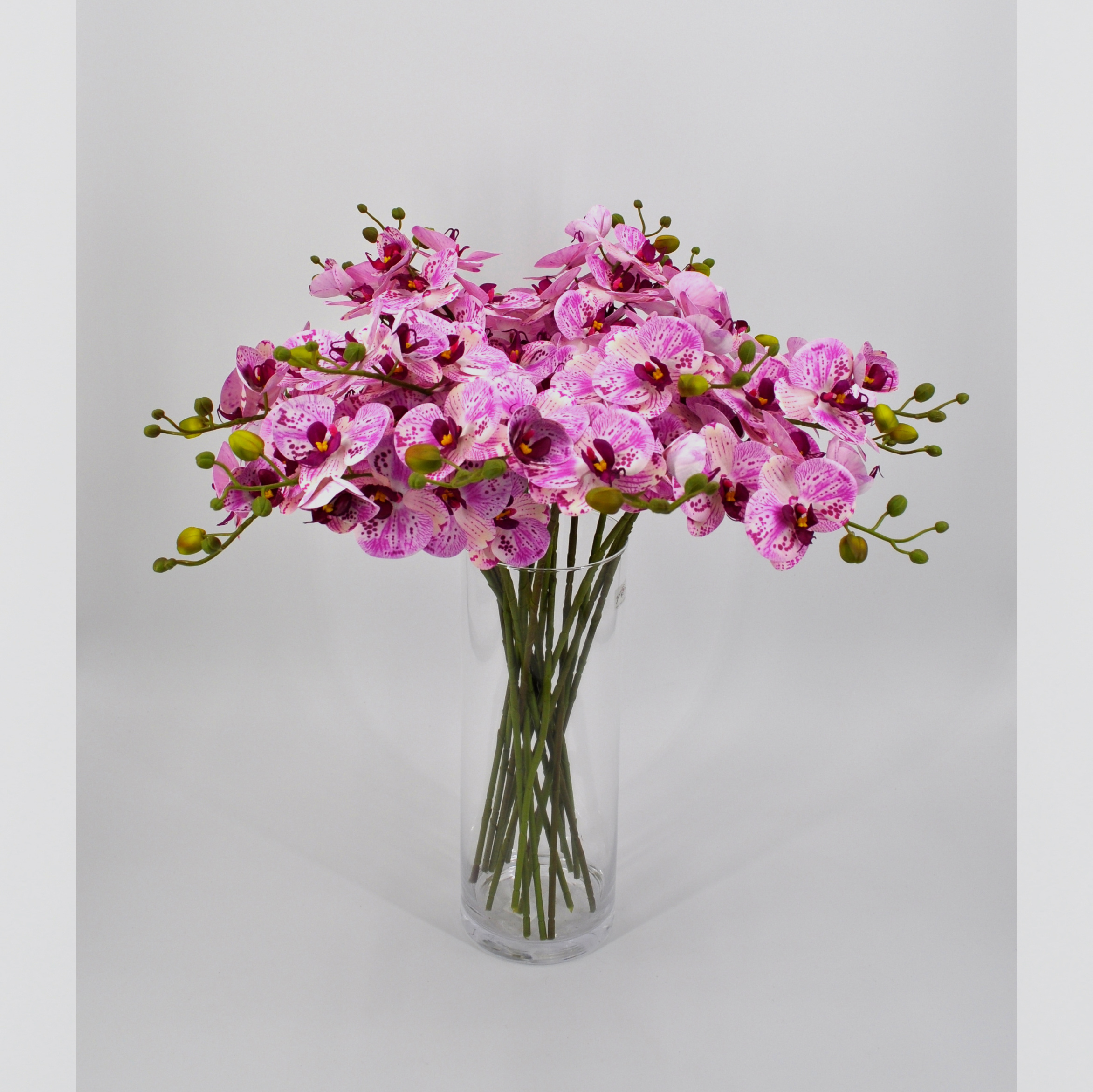 Ramo di orchidee 107 cm XXL scuro rosa seta fiori fiori artificiali  artificiale orchidea come vera