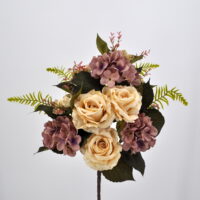 Bouquet fiori artificiali Rose country bianco