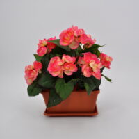 Begonia artificiale balcone rosa