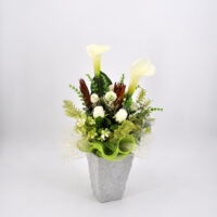 Bouquet fiori artificiali Aurora bianco