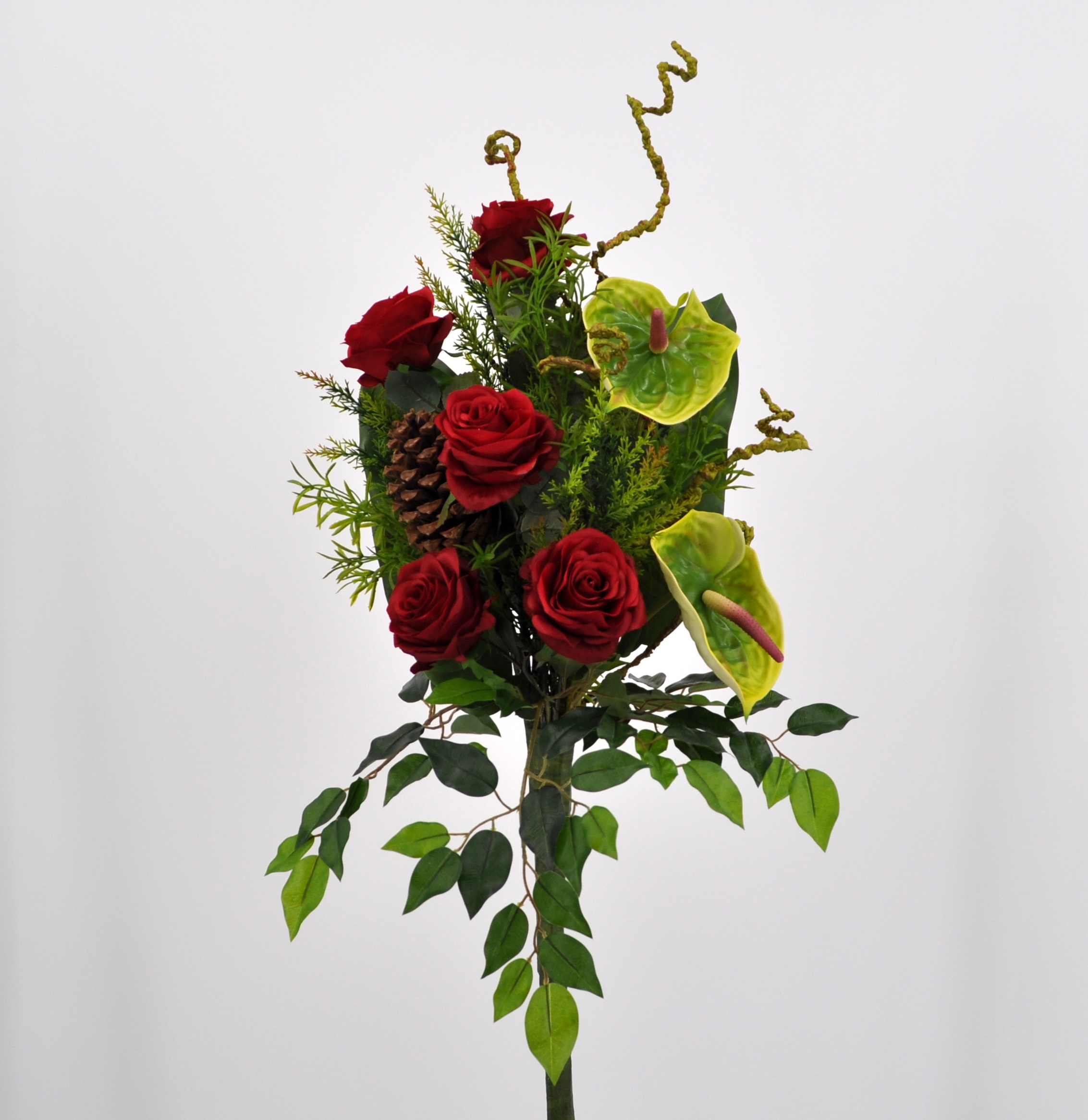 Rosa Anthurium rosso per vasi cimiteriali e luoghi sacri