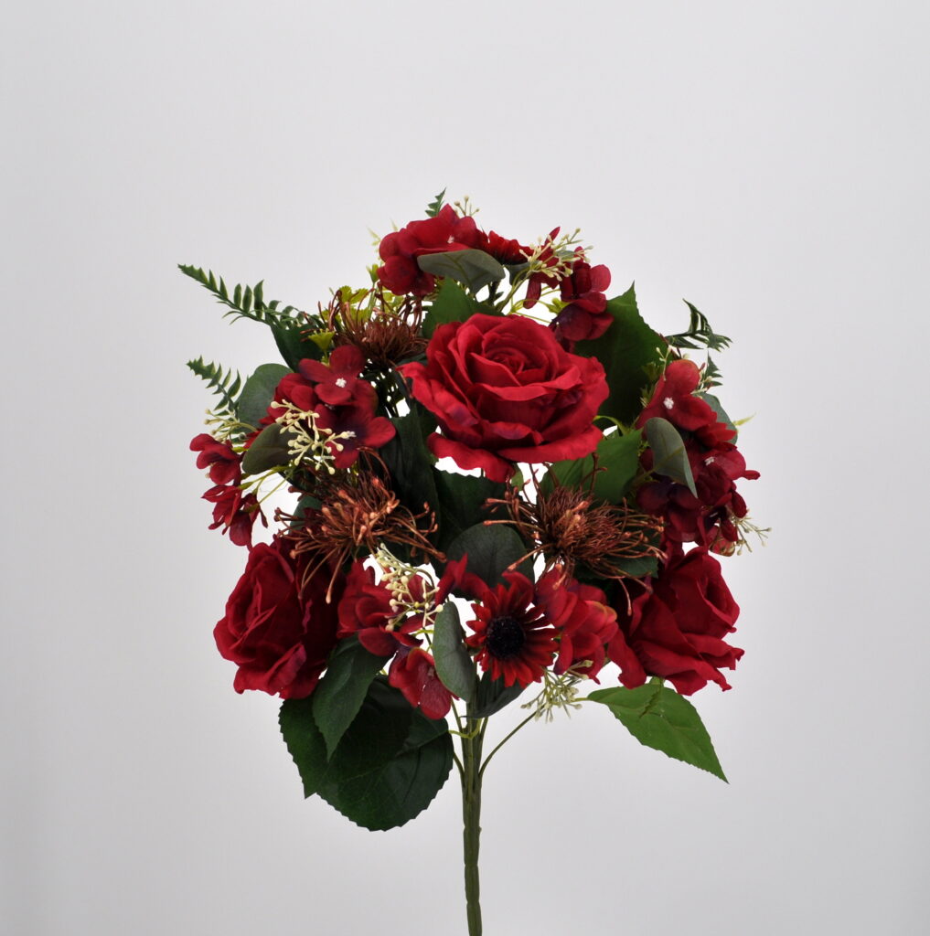 7 testa simulazione Austin rose fiori finti Bouquet da sposa decorazioni per matrimoni composizione floreale Home Party Event Decor rose di seta  15