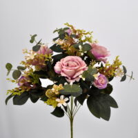Bouquet rosa artificiale Romantik rosa