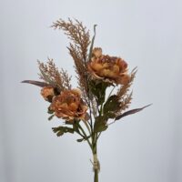 Bouquet Peonia autunnale arancio