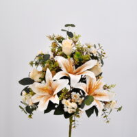 Bouquet fiori artificiali Virginia bianco