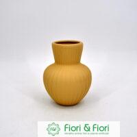 G&S Homedeko Composizione Floreale Artificiale In Vaso Ceramica - Ortensie, Margherite E Foglie Di Seta - Decorazione Per Interni