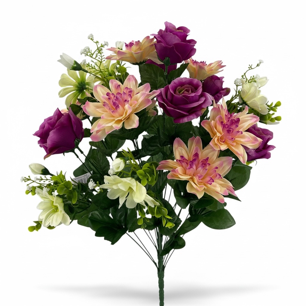 Ruiuzioong Fiori Artificiali Rosa 25pcs Reale Cercando Rose Finte con Gambo per