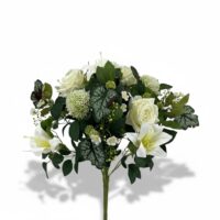 Bouquet fiori artificiali Josèphine bianco
