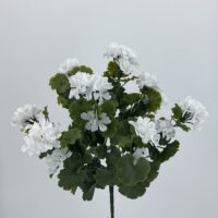 Geranio artificiale UV bianco