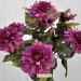 P2 Bouquet fiori artificiali zinnia autunnale fucsia