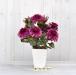 Bouquet fiori artificiali zinnia autunno fucsia