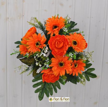 Mazzo Di Fiori Artificiali Di Mughetto, 38 Cm, Ramo Con 7 Forchette, Foglie In Tessuto E Fiori In PP, Per Matrimonio E Casa