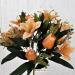 Bouquet fiori artificiali colibrì arancio