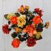 P 1 Bouquet fiori artificiali rustico arancio
