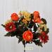 Bouquet fiori artificiali rustico arancio