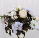 P Bouquet fiori artificiali rustico bianco
