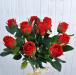 Rose artificiali rosse