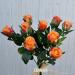 Rose artificiali arancio